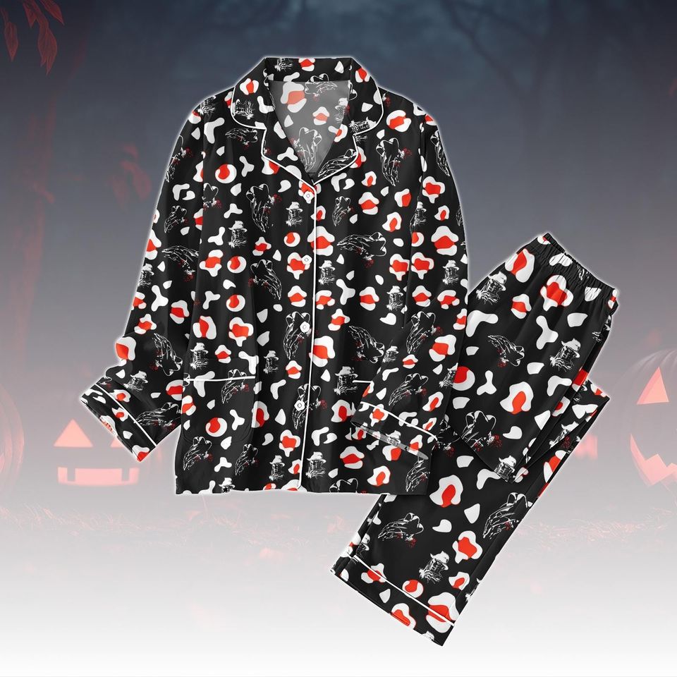 Freddy Krueger Pajamas Set, Horror Pajamas For Fan