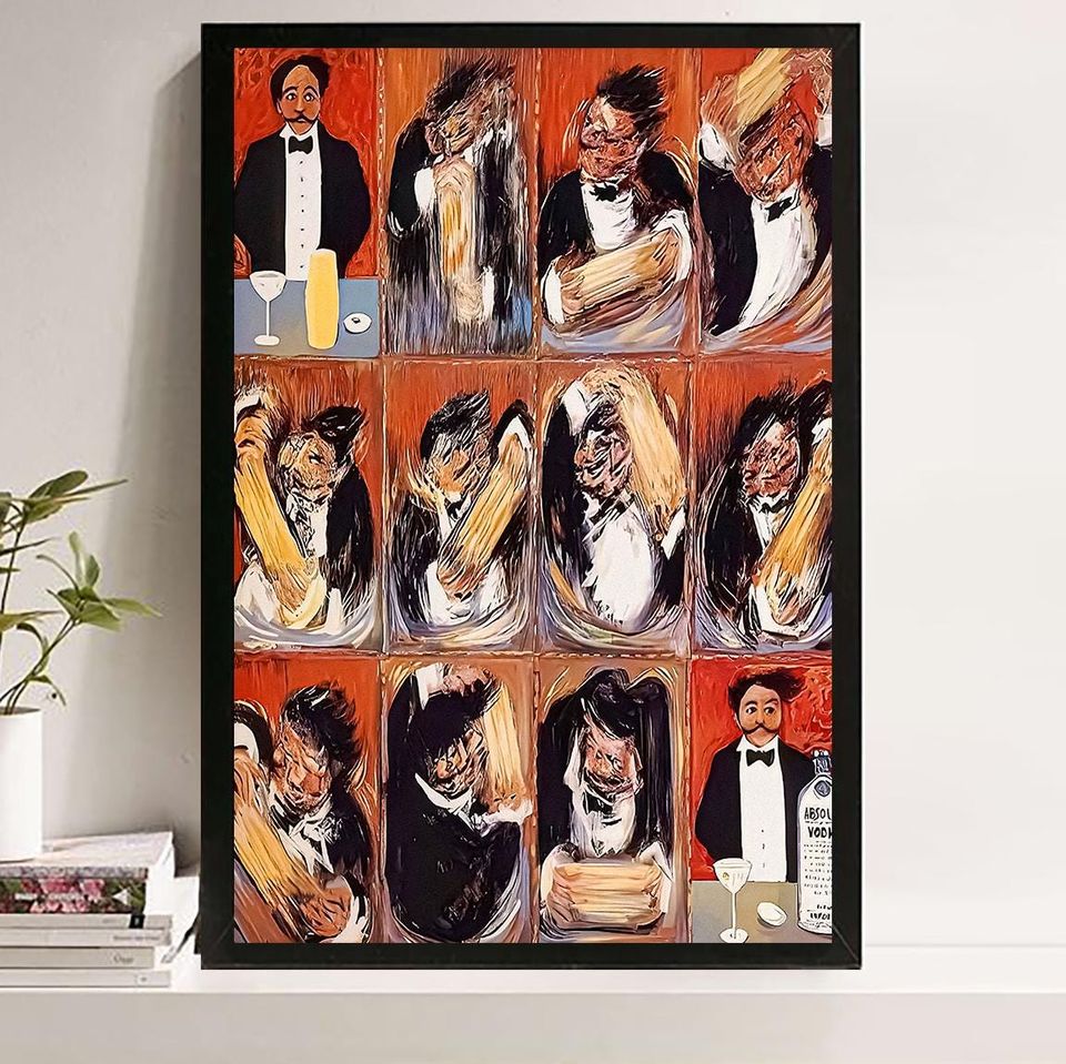 Guy Buffet Martini Canvas Poster - Bar Cart & Wall Art