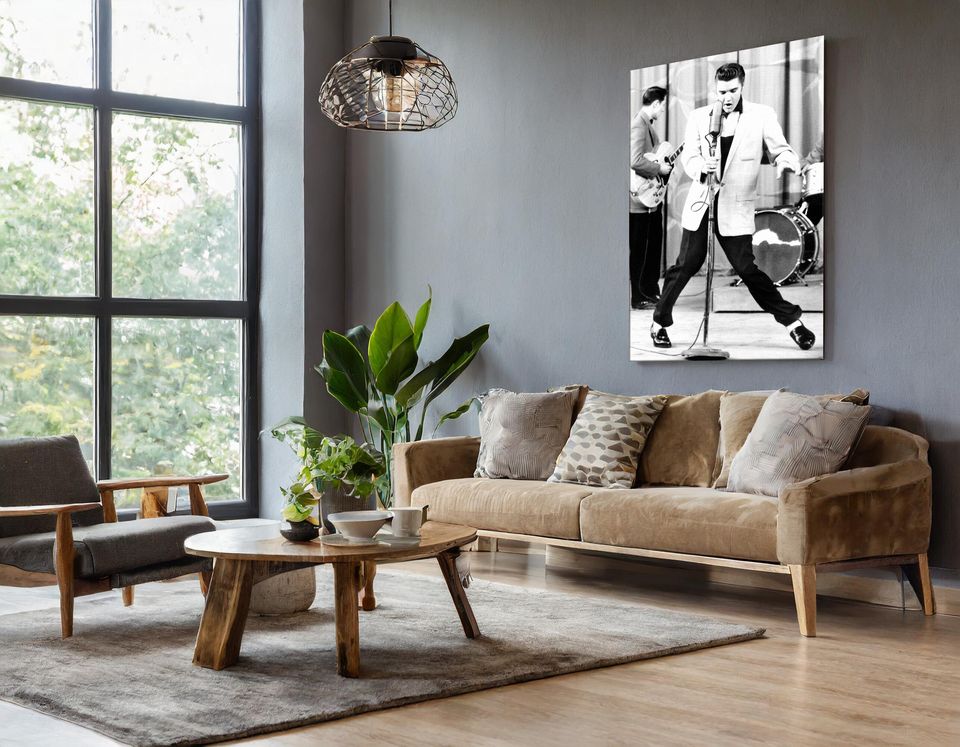 Elvis Presley  Rock and Roll Canvas Wall Art Print