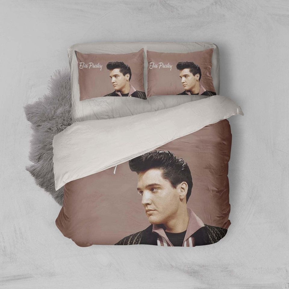 3D Rock Elvis Presley Bedding Set, Bedroom Decor