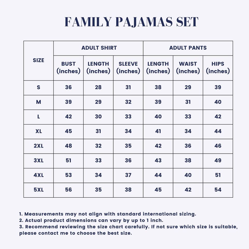 Stay Golden Christmas Family Pajama Set