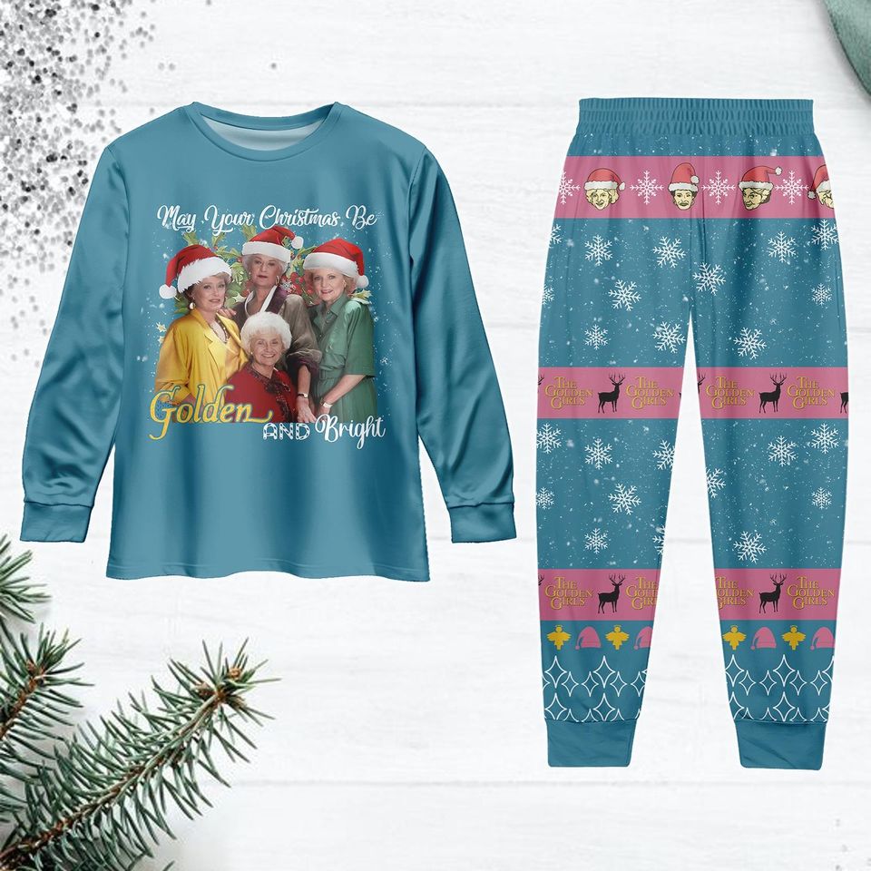 Stay Golden Christmas Family Pajama Set