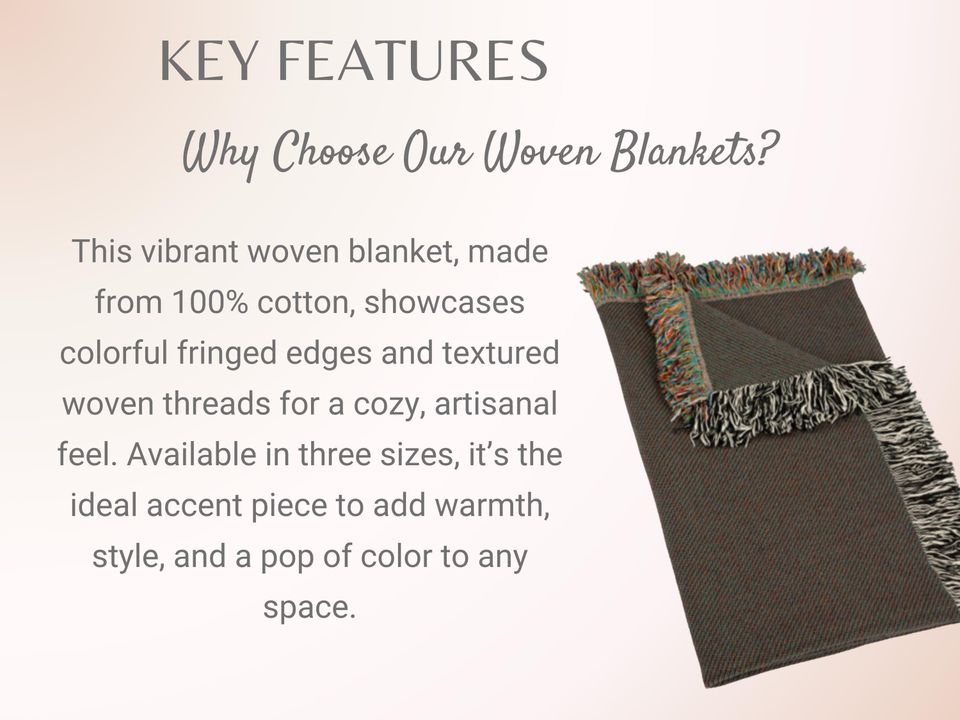 Vintage Fantasy Map Woven Throw Blanket - Adventure Decor