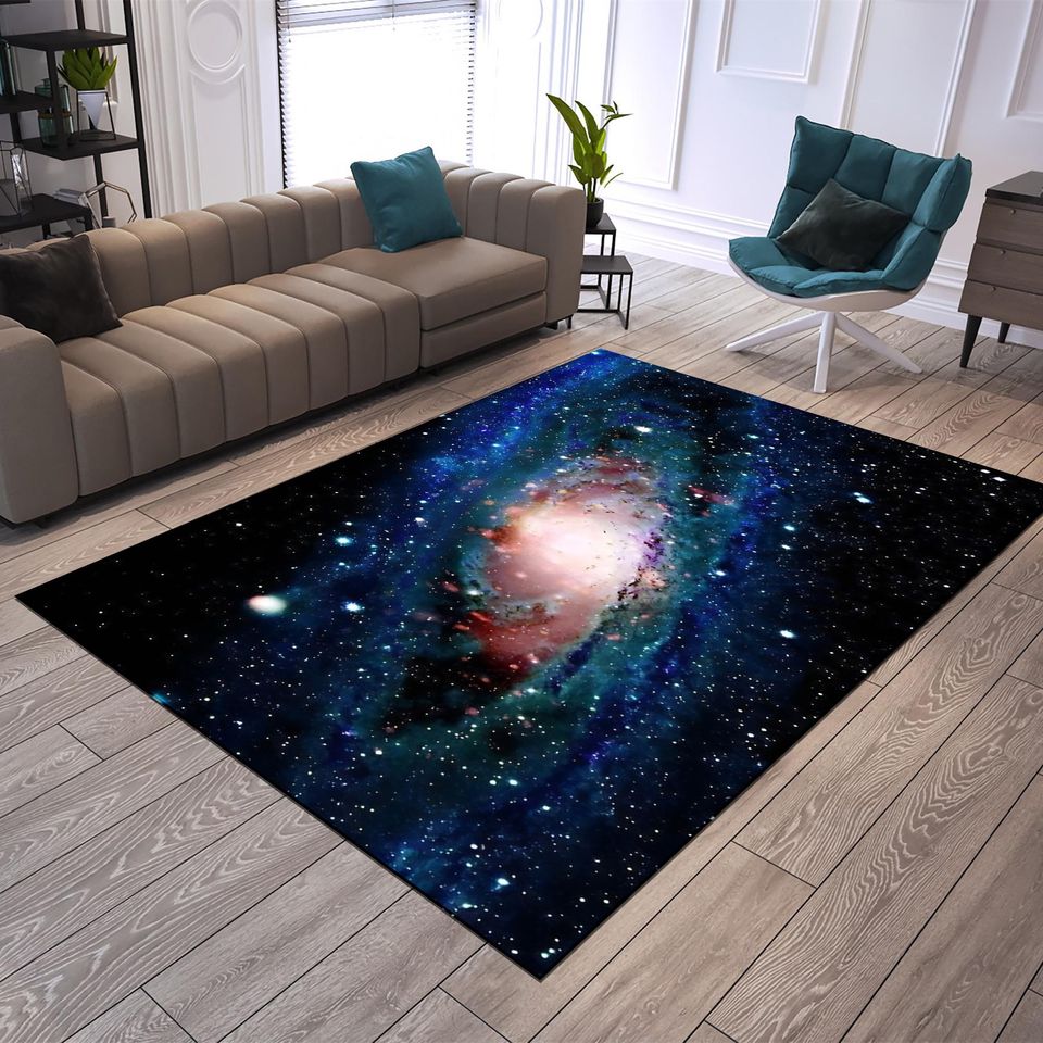 Galaxy Rug: Starry Milky Way Area Rug, Home Decor