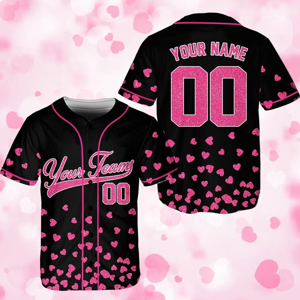 Personalized Valentine Baseball Jersey, Custom Cupid Valentine's Day Baseball Jersey