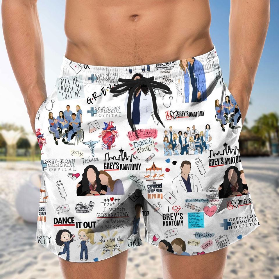 Grey Anatomy Hawaiian Shirt and Shorts Set
