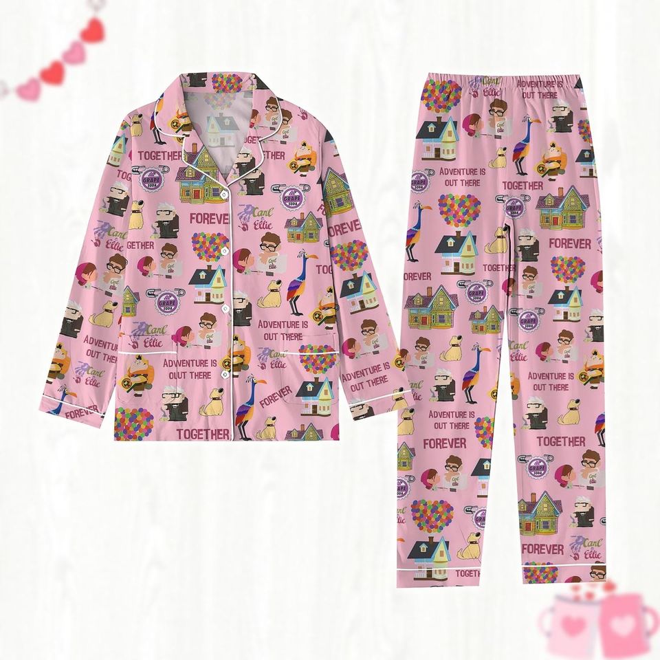 Carl And Ellie Pajamas Set, Up Women Pajamas