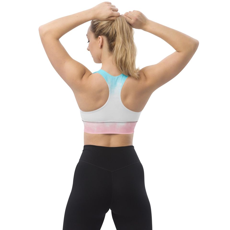 Tie Dye Longline Sports Bra