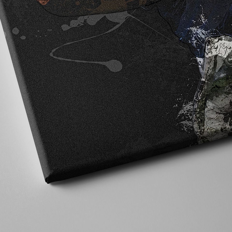 Josh Allen Painting Buffalo Bills football Hand Made Poster Print Wall Art Man Cave Gift Home Kids Decor