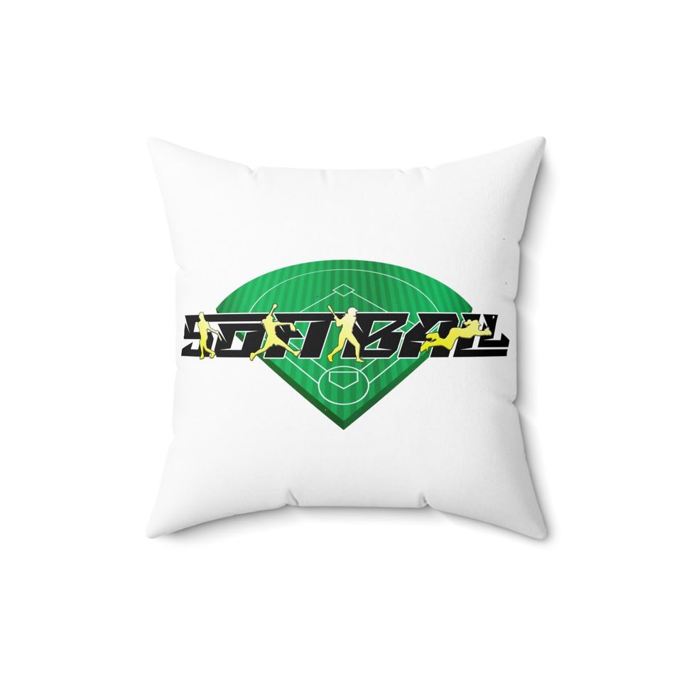 In My Softball Era Square Pillow