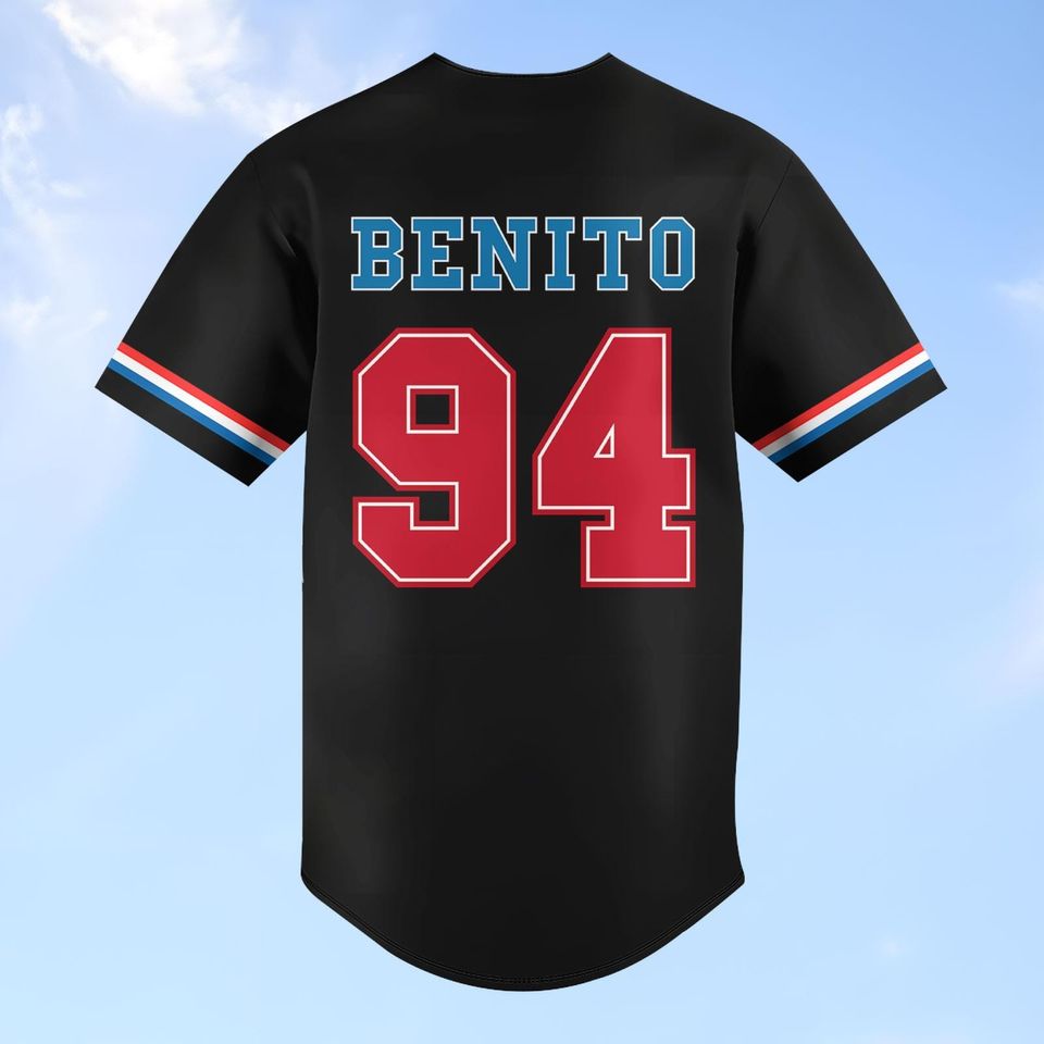Benito Bowl Baseball Jersey, Bad Bunny Football Button Shirt,   Benito 94 Halftime Fan Shirt, Game Day Top