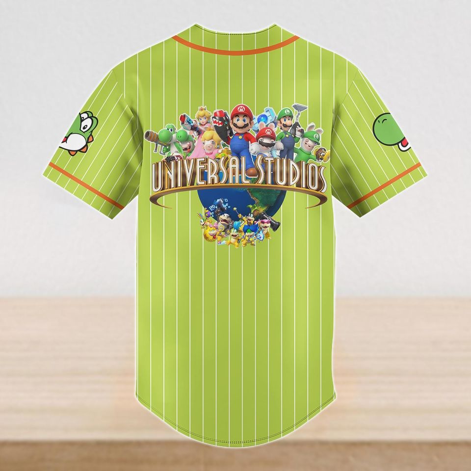 Custom Universal Studios Mario Family Vacation Shirt 2026, Yoshi Baseball Shirt