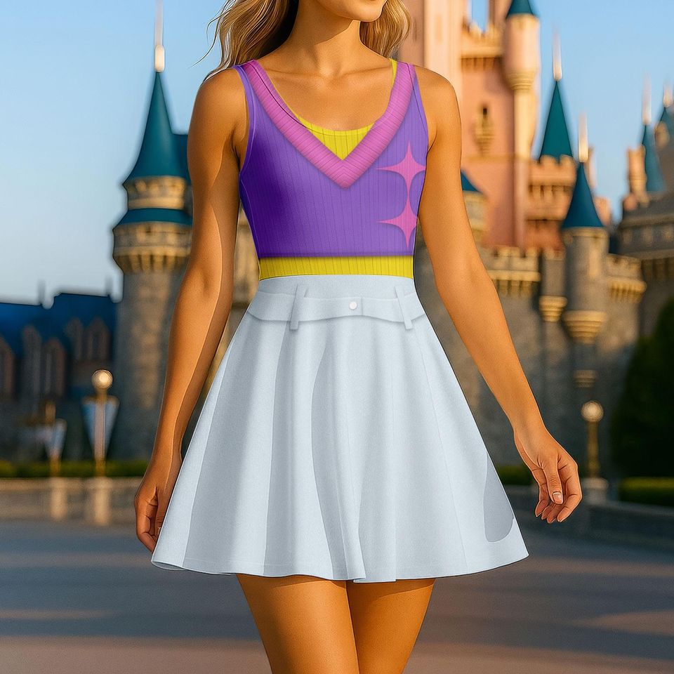 Mystery Saja Boys Costume Skater Dress, Mystery Saja Women Dress, Mystery Cosplay Shirt, Kpop Demon Hunters Dress, Gift For Her Fans