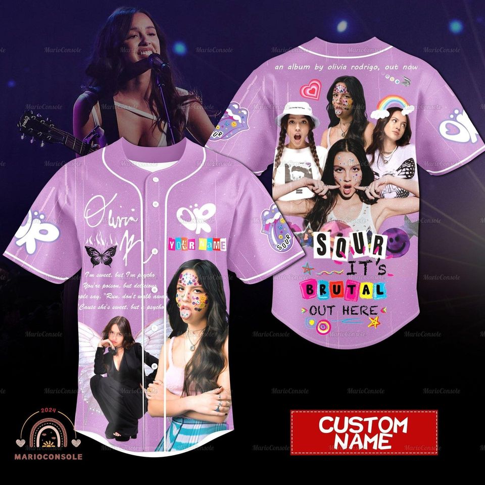 Olivia Baseball Shirt, Olivia Jersey Shirt, Olivia Rodrigo Jersey, Custom Olivia Rodrigo Shirt, Olivia Shirt