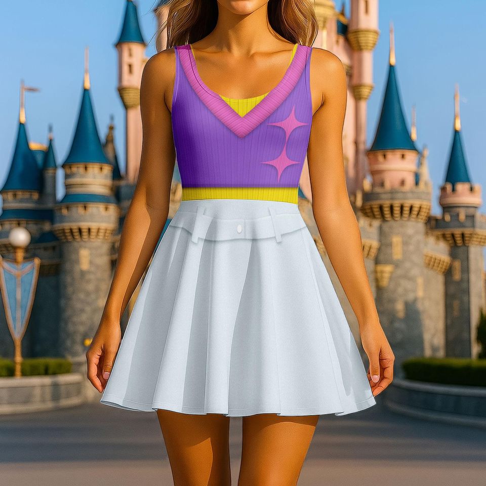 Mystery Saja Boys Costume Skater Dress, Mystery Saja Women Dress, Mystery Cosplay Shirt, Kpop Demon Hunters Dress, Gift For Her Fans