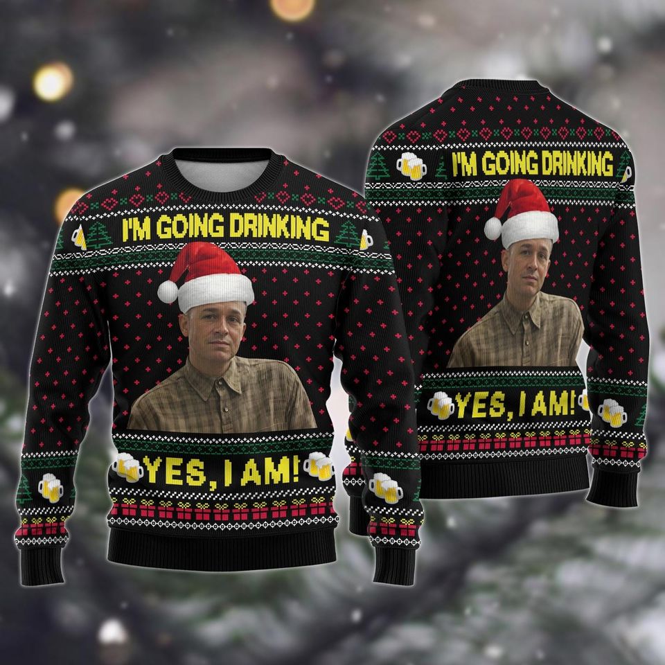 Retro Charlie Hunnam Ed Gein Ugly Christmas Sweater