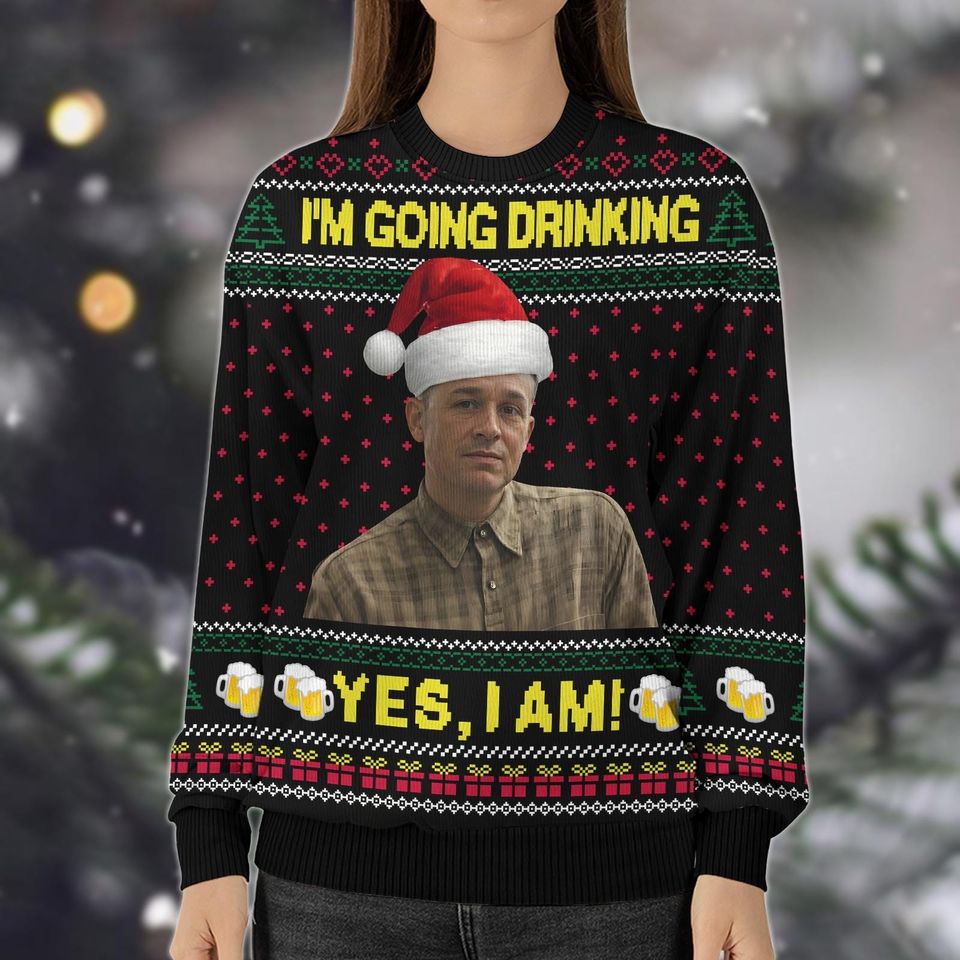 Retro Charlie Hunnam Ed Gein Ugly Christmas Sweater