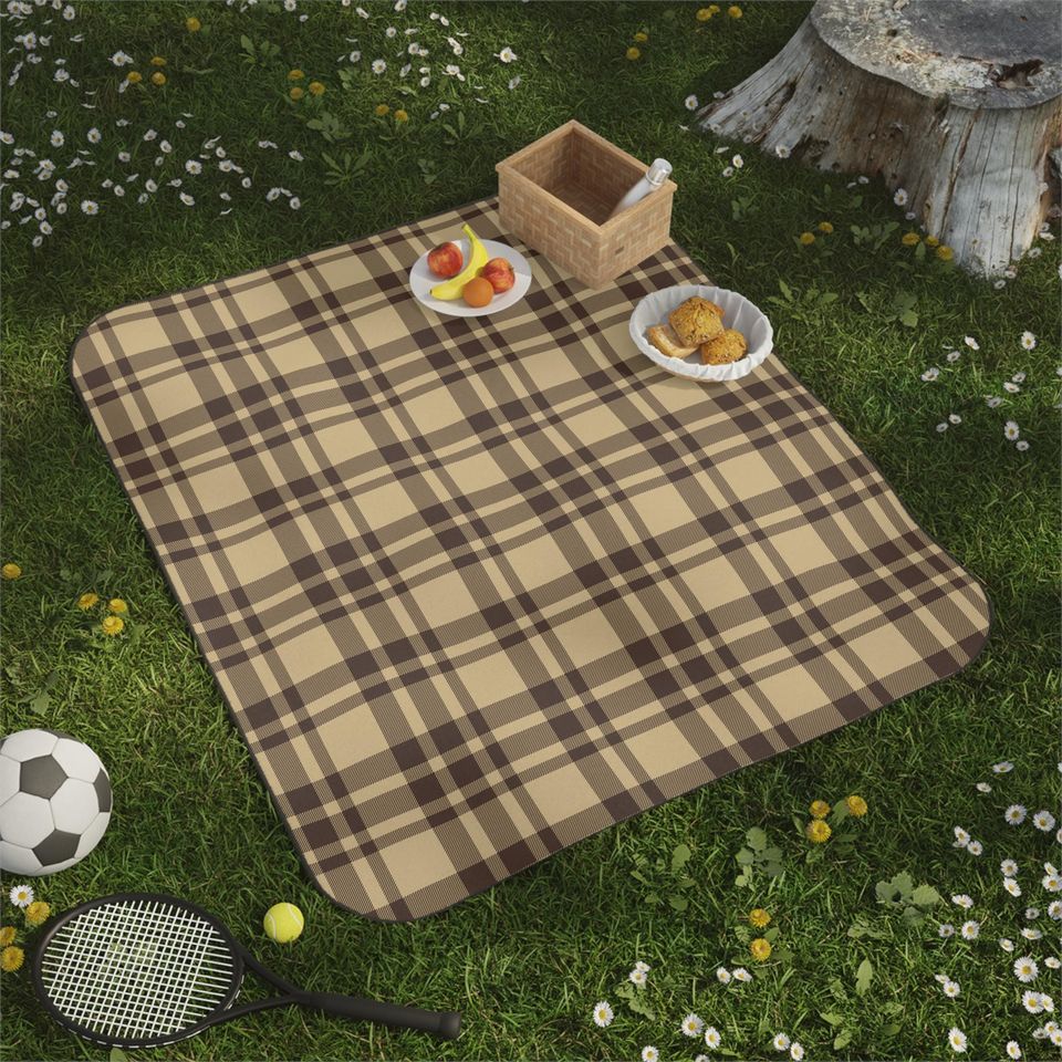 Autumn Plaid Picnic Mats: Fall Camping Mat