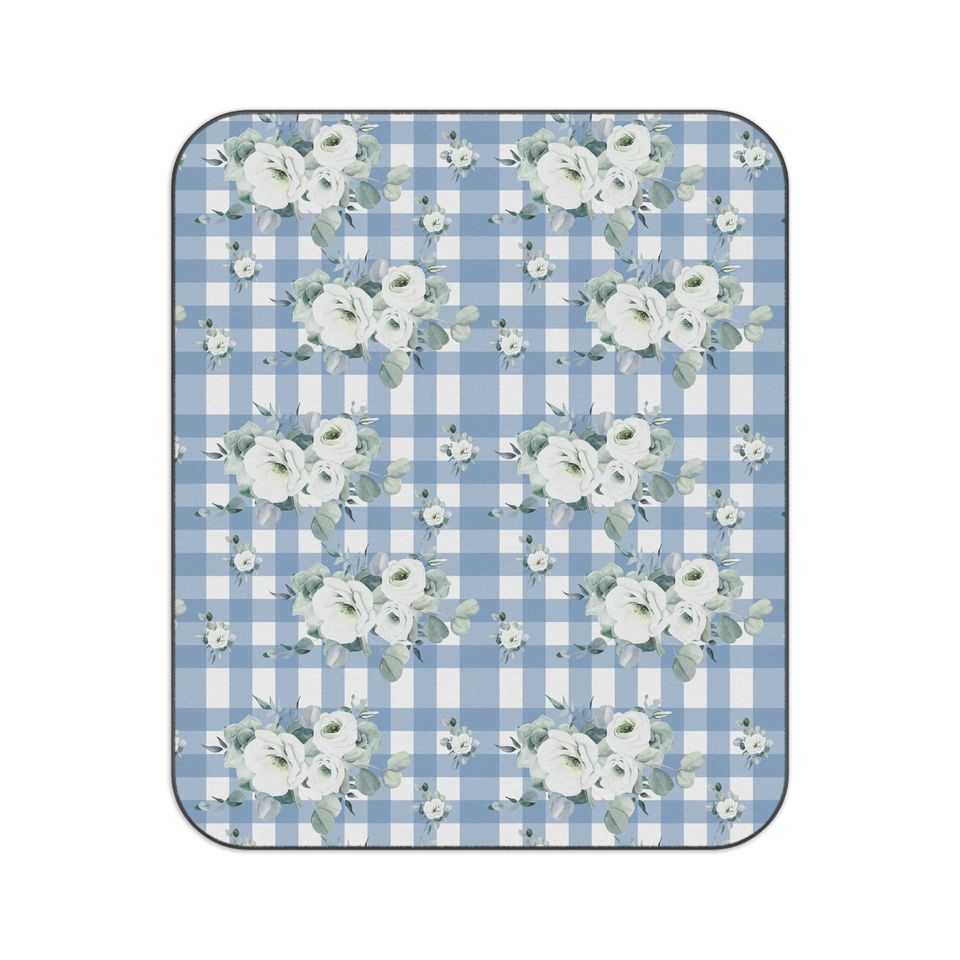Gingham Floral Picnic Mats