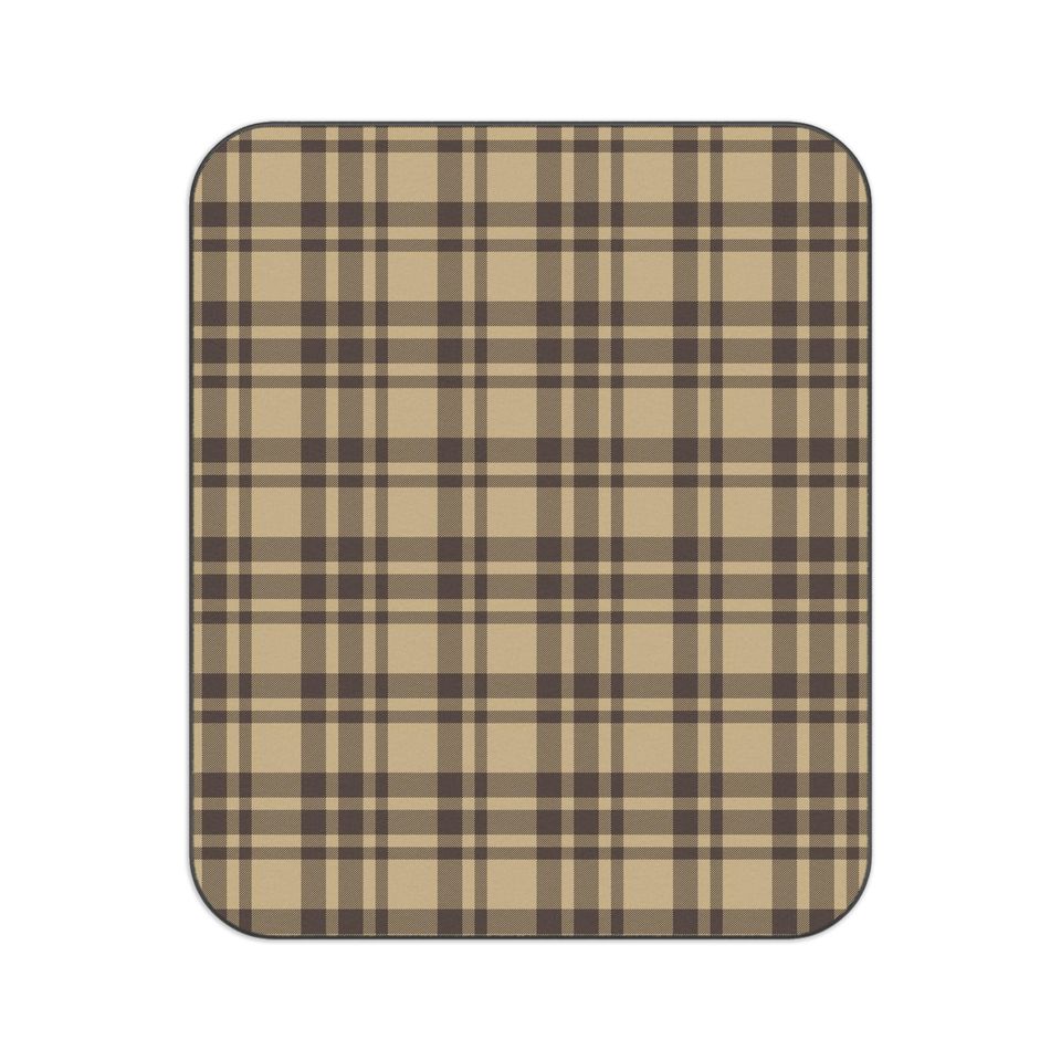 Autumn Plaid Picnic Mats: Fall Camping Mat