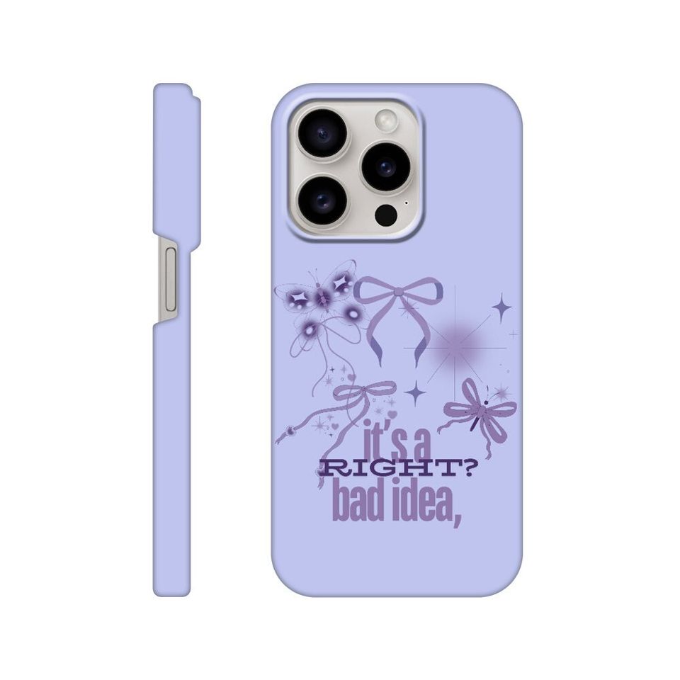 Olivia Rodrigo iPhone Case: "Bad idea right?"