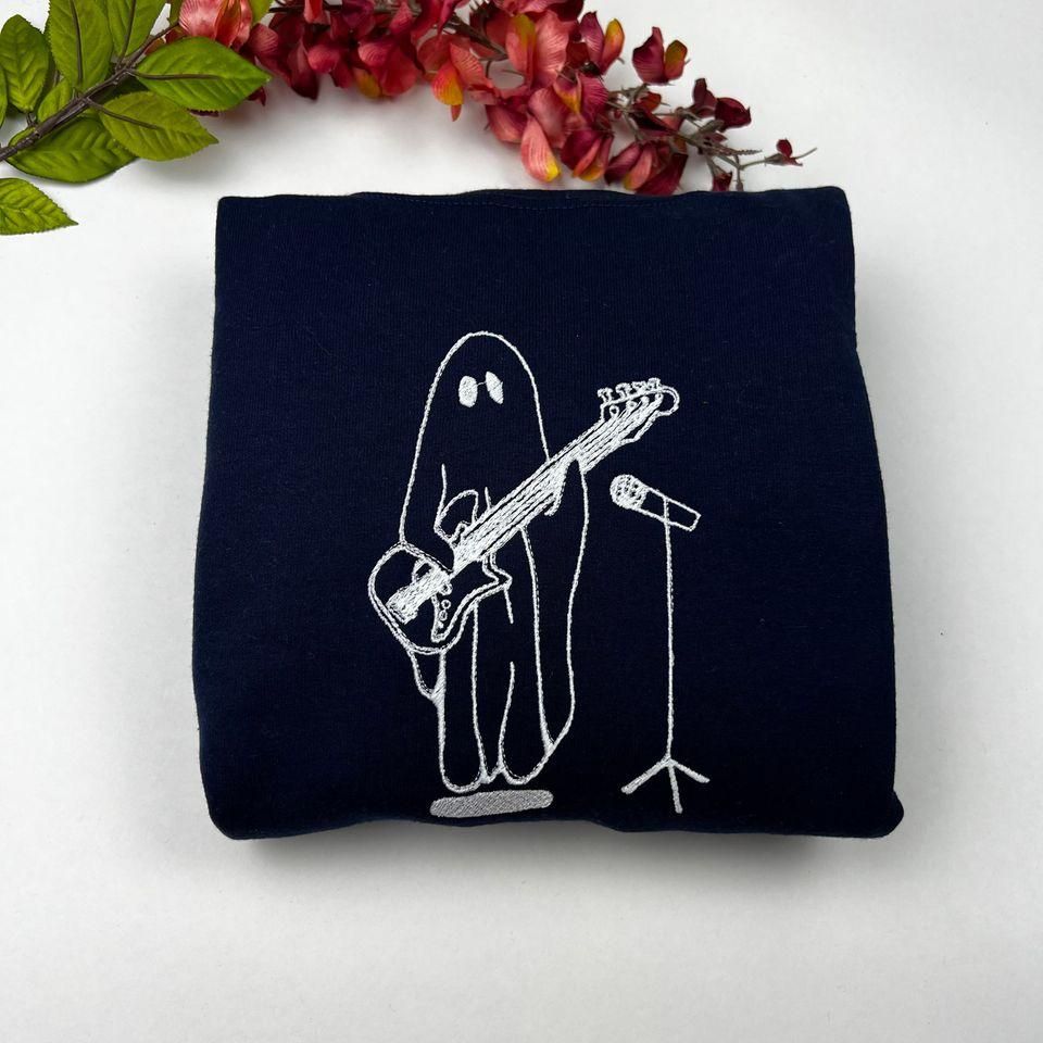 Spooky Season Embroidered Sweatshirt, Halloween Embroidered Sweatshirt