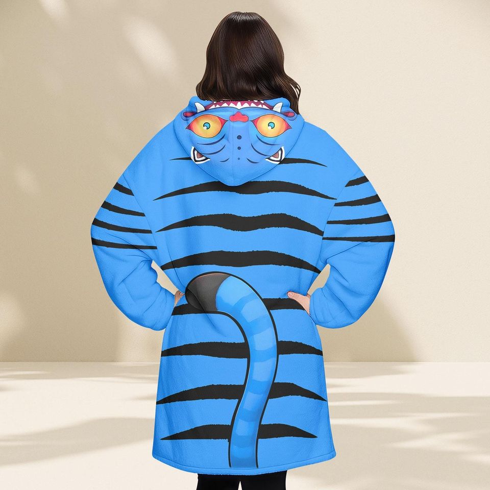 Kpop Tiger Cosplay Blanket Hoodie
