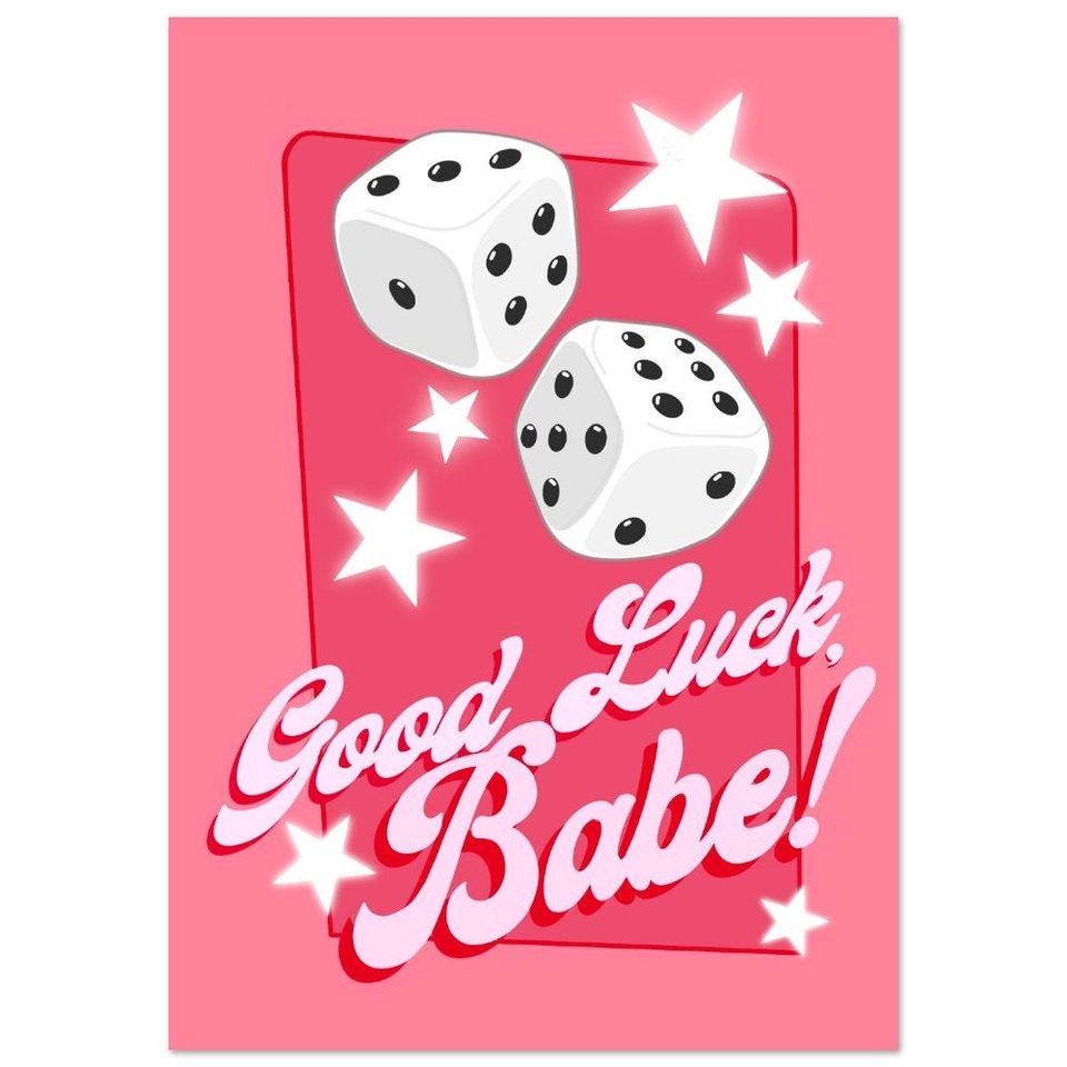 Good Luck, Babe! Print Unframed poster, Available in 7 sizes, Chappell Roan Wall Art, Music Song Lyrics Poster