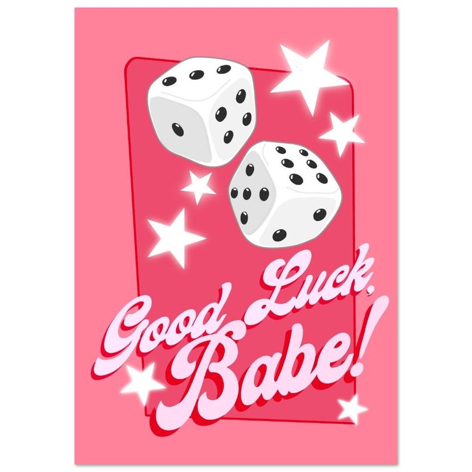 Good Luck, Babe! Print Unframed poster, Available in 7 sizes, Chappell Roan Wall Art, Music Song Lyrics Poster