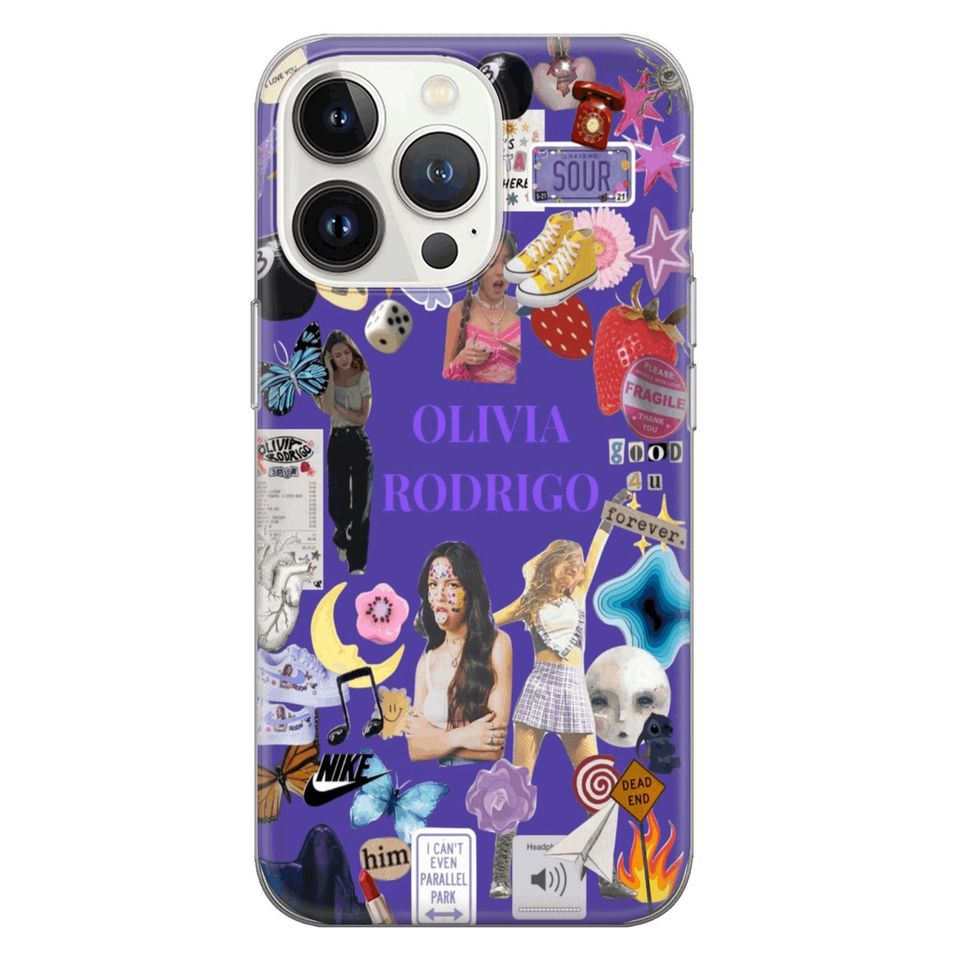 Olivia Rodrigo Phone Case, Lyrics Sour, Wampire Fan Cover iPhone