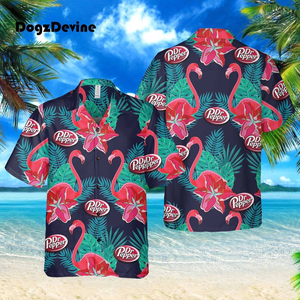 Dr Pepper Hawaiian Shirt
