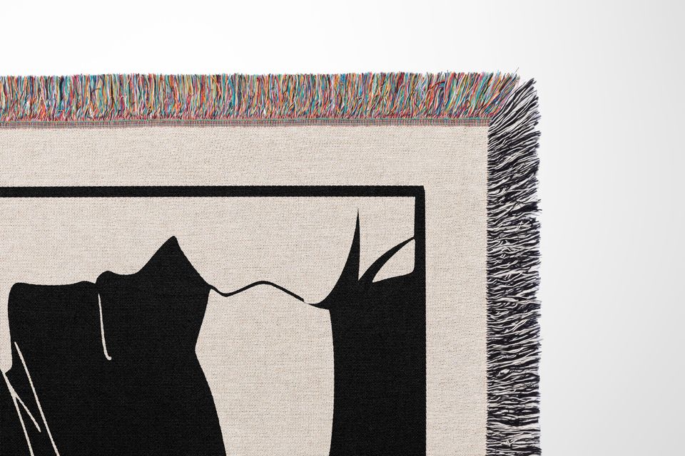 Jujutsu Satoru Woven Blanket, JJK Gojo Gift, Satoru Blanket, Christmas Gift