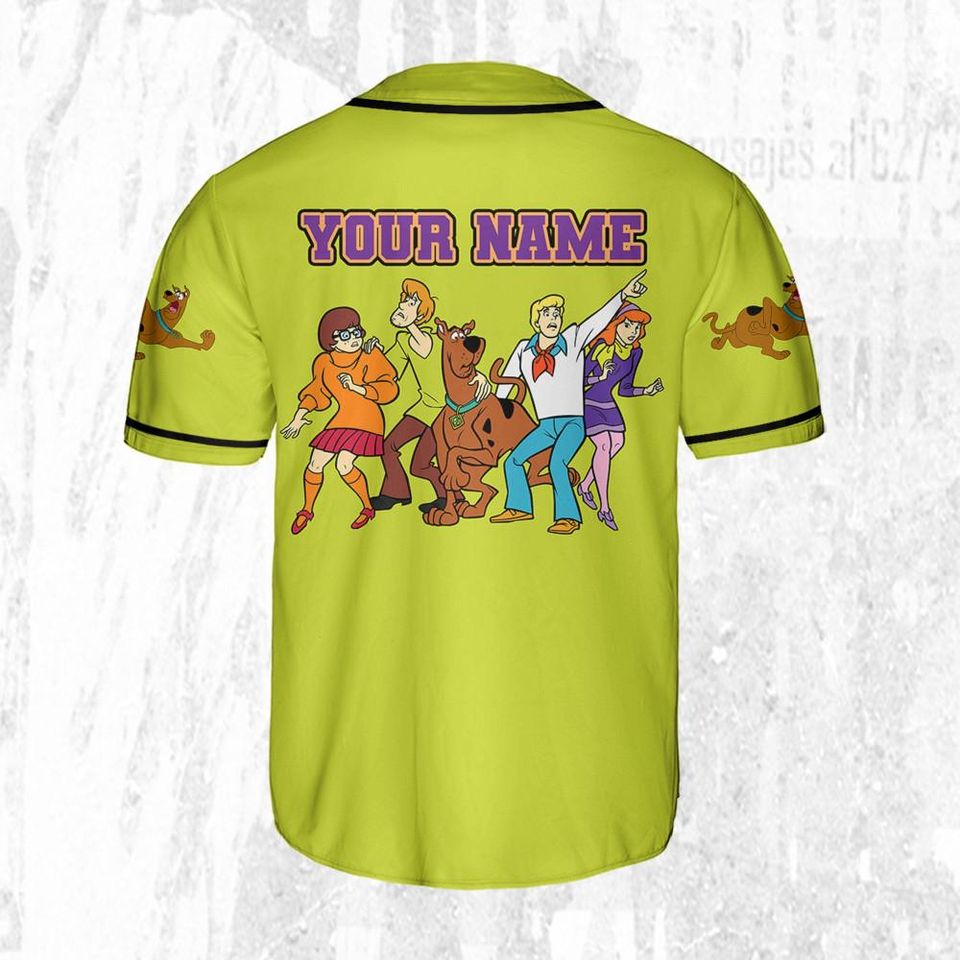 Personalize Scooby-Doo Funny Horizontal Symbol Text Green Color