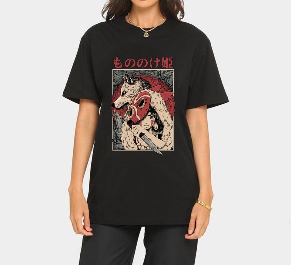 Studio Ghibli Anime Princess Mononoke Shirt