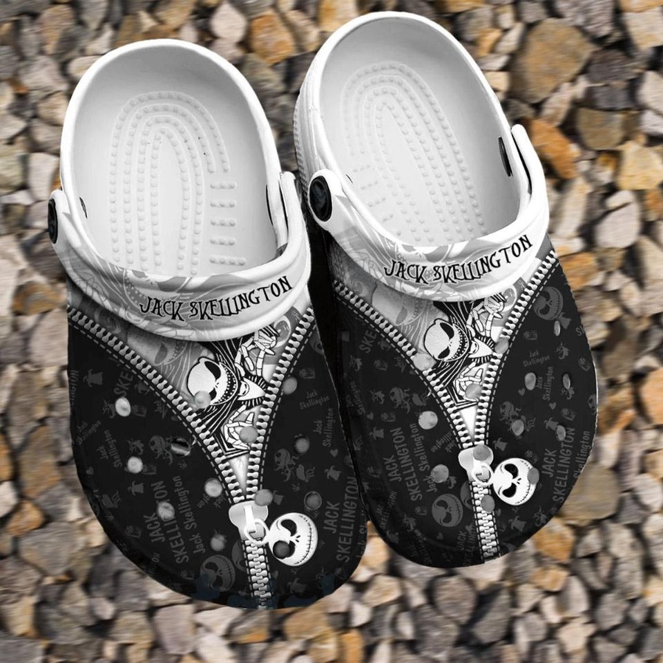 Nightmare Clogs, Nightmare Jack Skellington Shoes, Skellington Shoes, Nightmare Gifts, Nightmare Clogs Shoes, For Men, Women