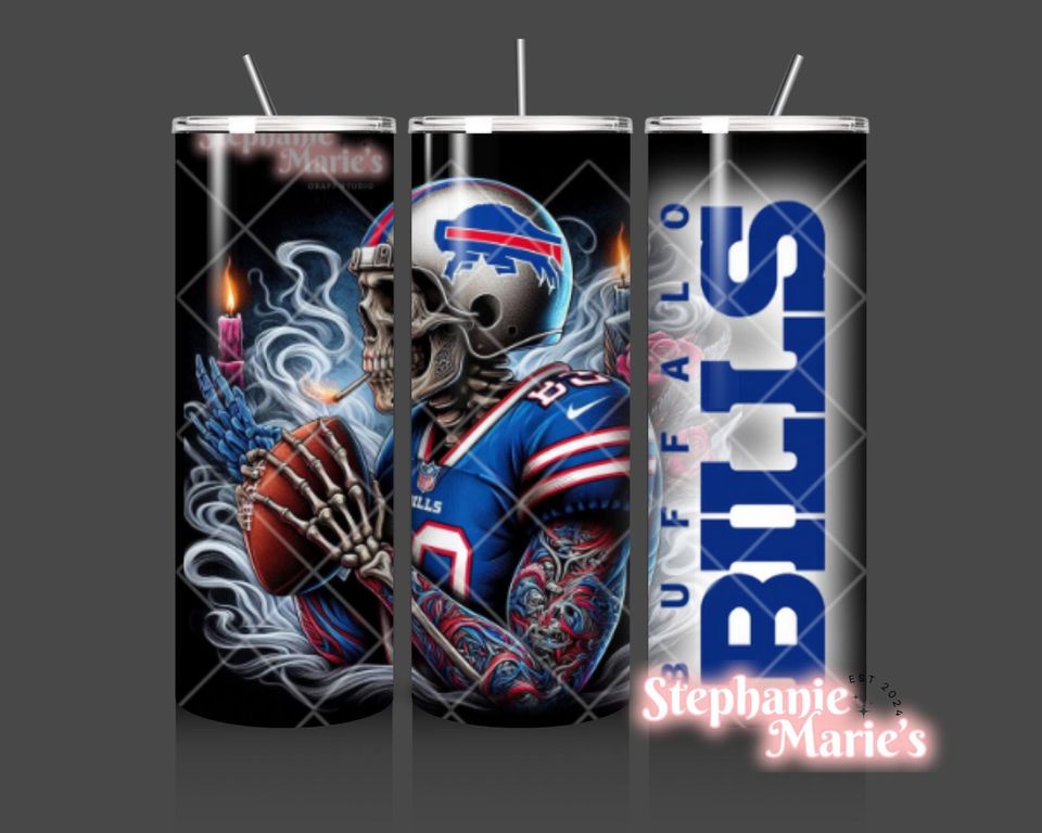Buffalo Bills 20oz Stainless Steel *MULTIPLE DESIGNS AVAILABLE!!!*