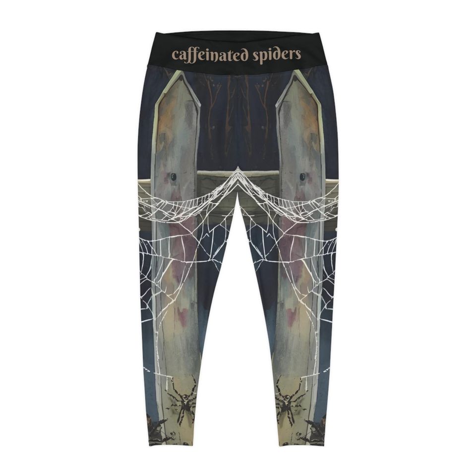 Women’s Caffeinated Spiderweb Leggings Slim Fit Activewear