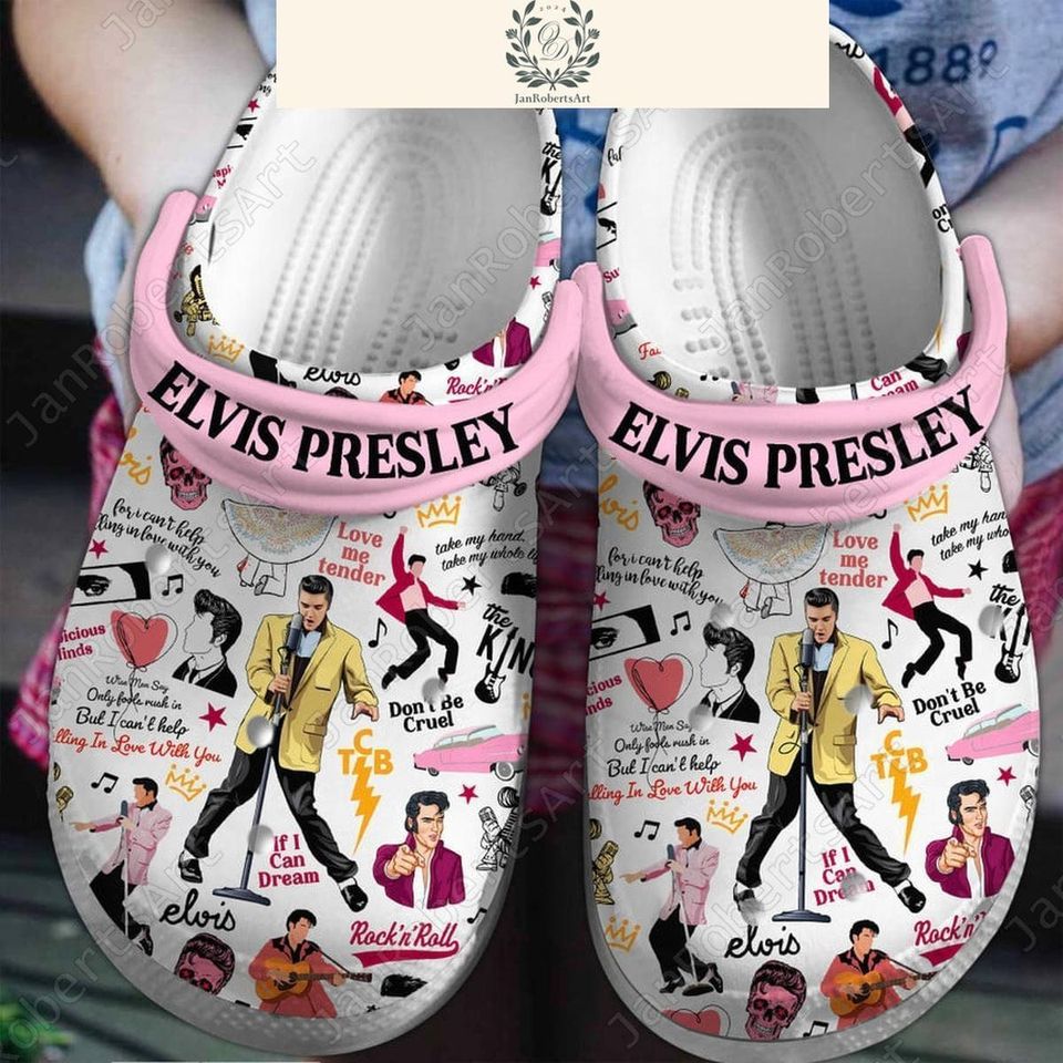 Elvis Presley Clogs Shoes, Elvis Summer Clogs