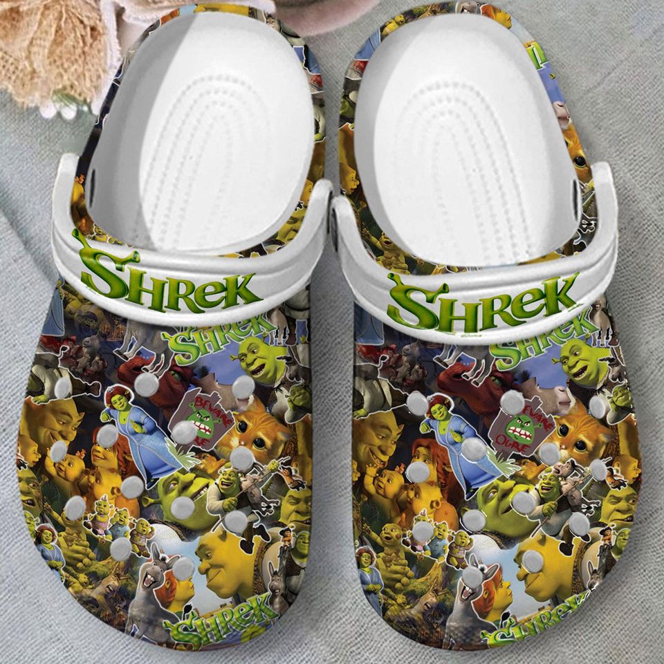 Shrek Clogs, Shrek Sandals, Shrek Summer Shoes, Scared Shrekless Clogs