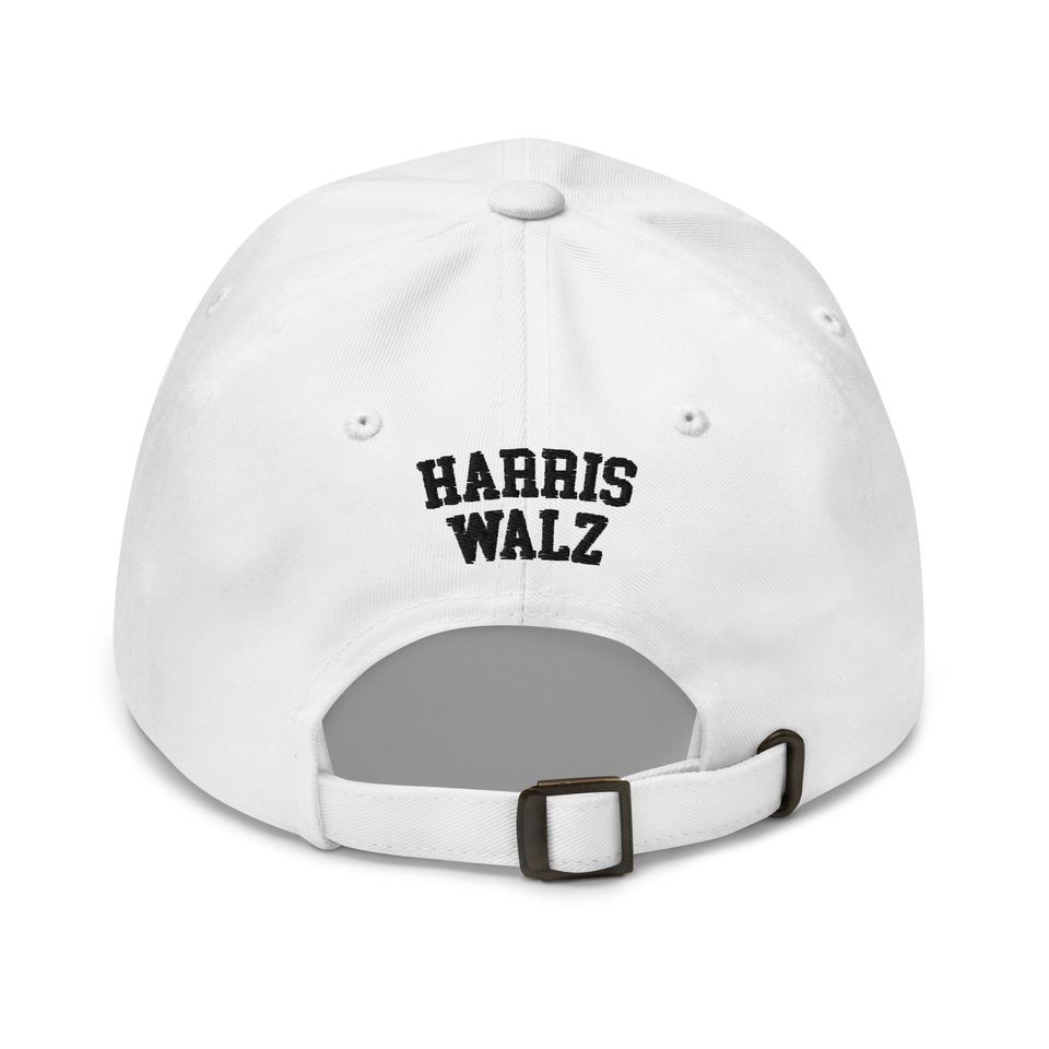 Harris Walz Scary Ghost Halloween Embroidered Dad Hat