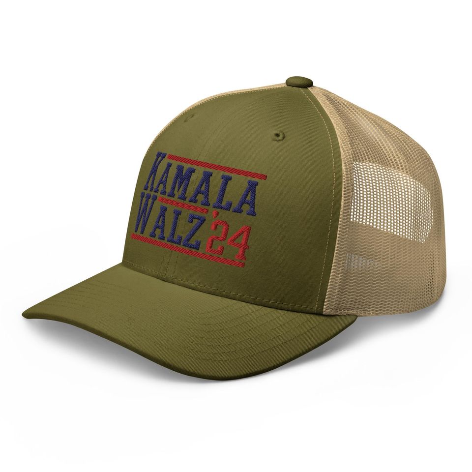 Kamala Harris Tim Walz 24 2024 Retro Hat