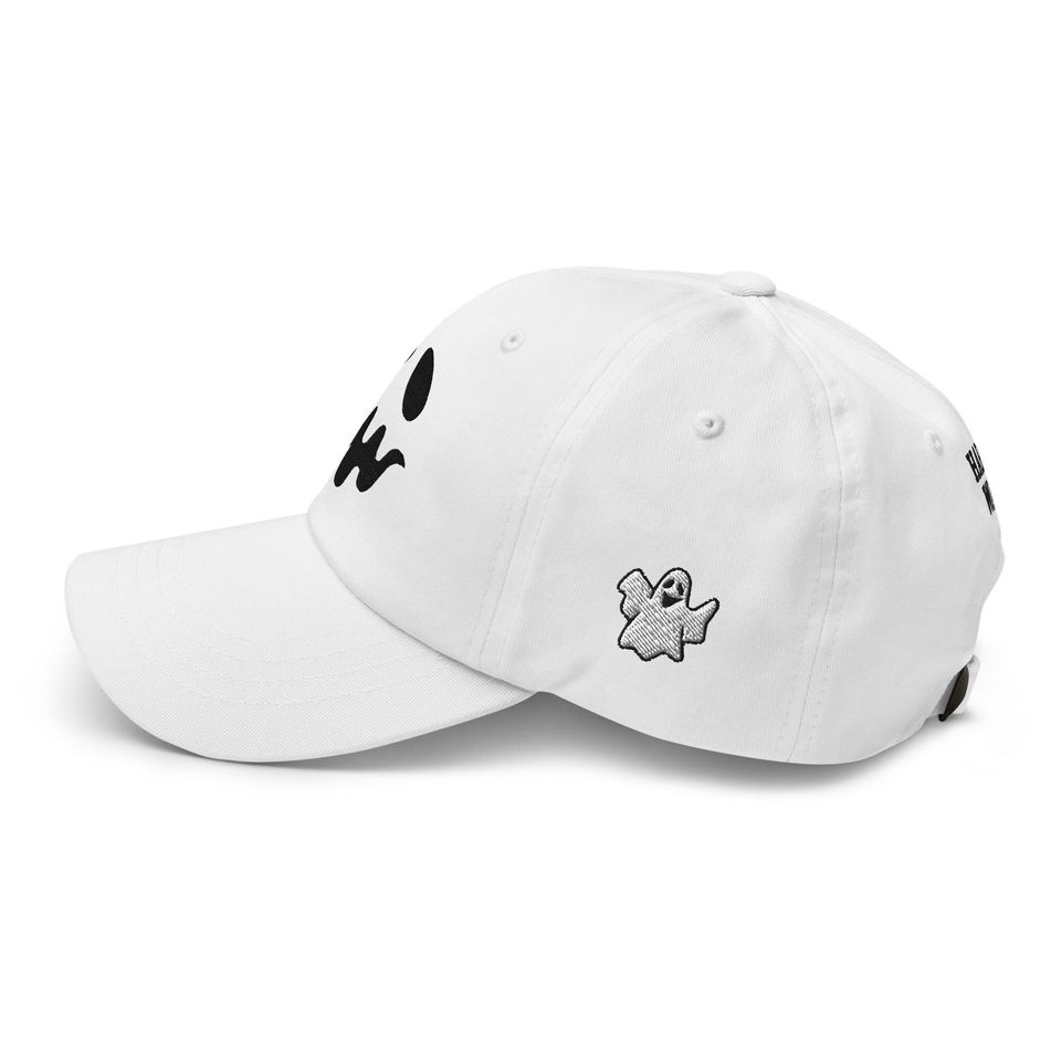 Harris Walz Scary Ghost Halloween Embroidered Dad Hat