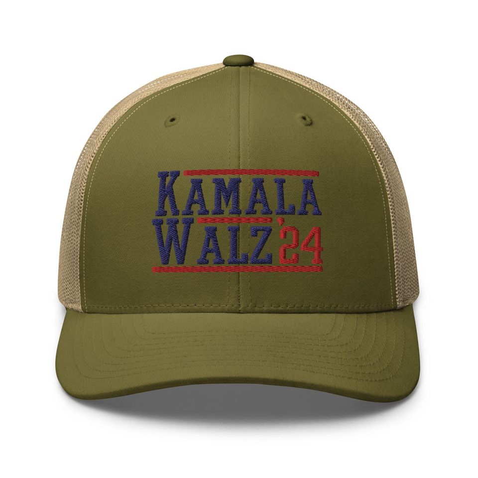 Kamala Harris Tim Walz 24 2024 Retro Hat