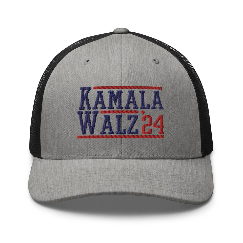 Kamala Harris Tim Walz 24 2024 Retro Hat
