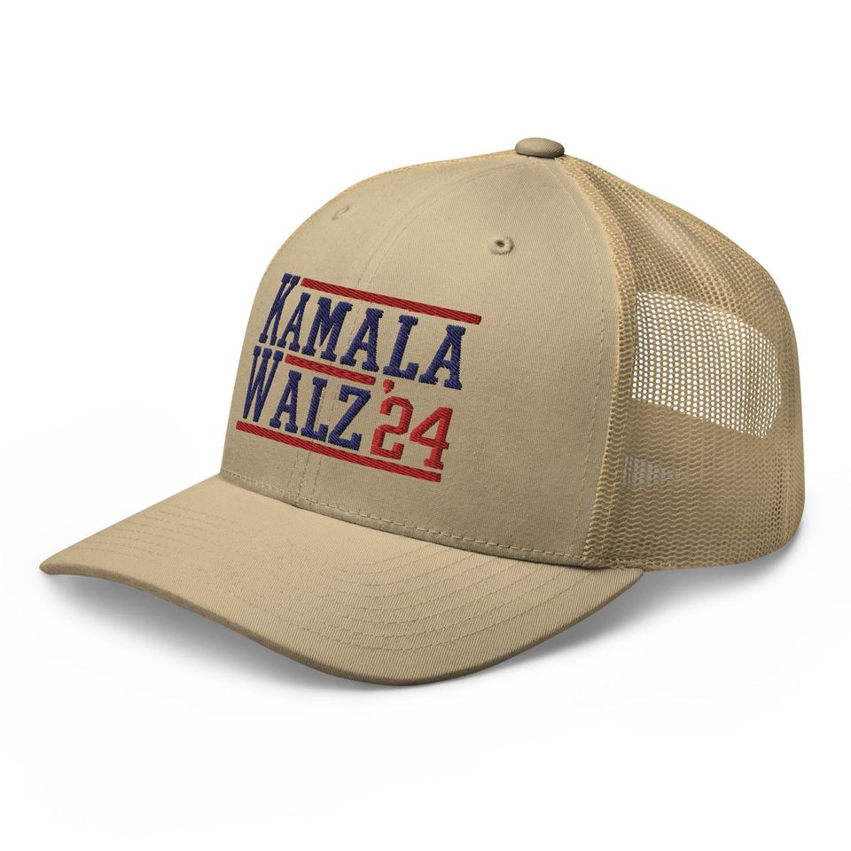 Kamala Harris Tim Walz 24 2024 Retro Hat