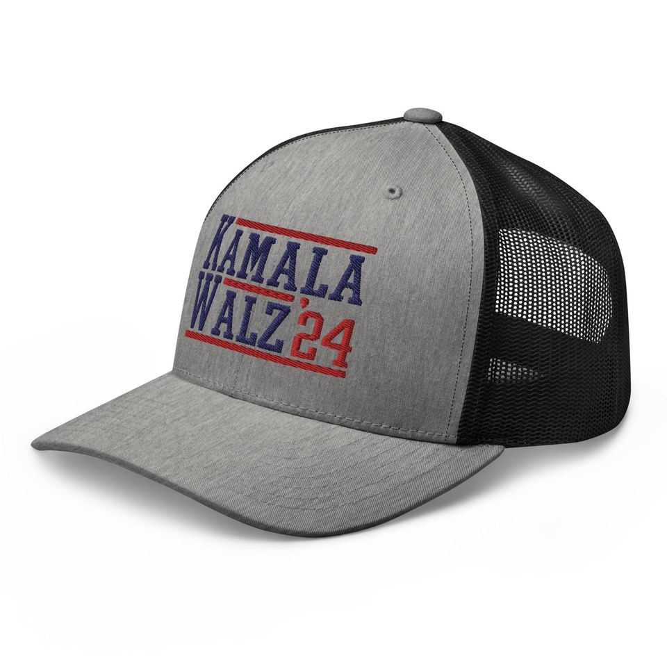 Kamala Harris Tim Walz 24 2024 Retro Hat