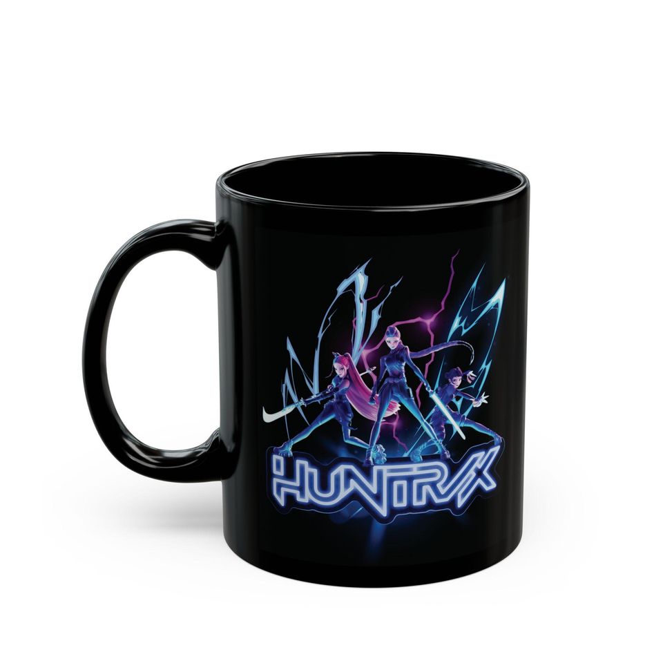 Huntrix Girl KPop Hunters Ceramic Mug, Kpop Idol Group Gift, Coffee Lover Mug
