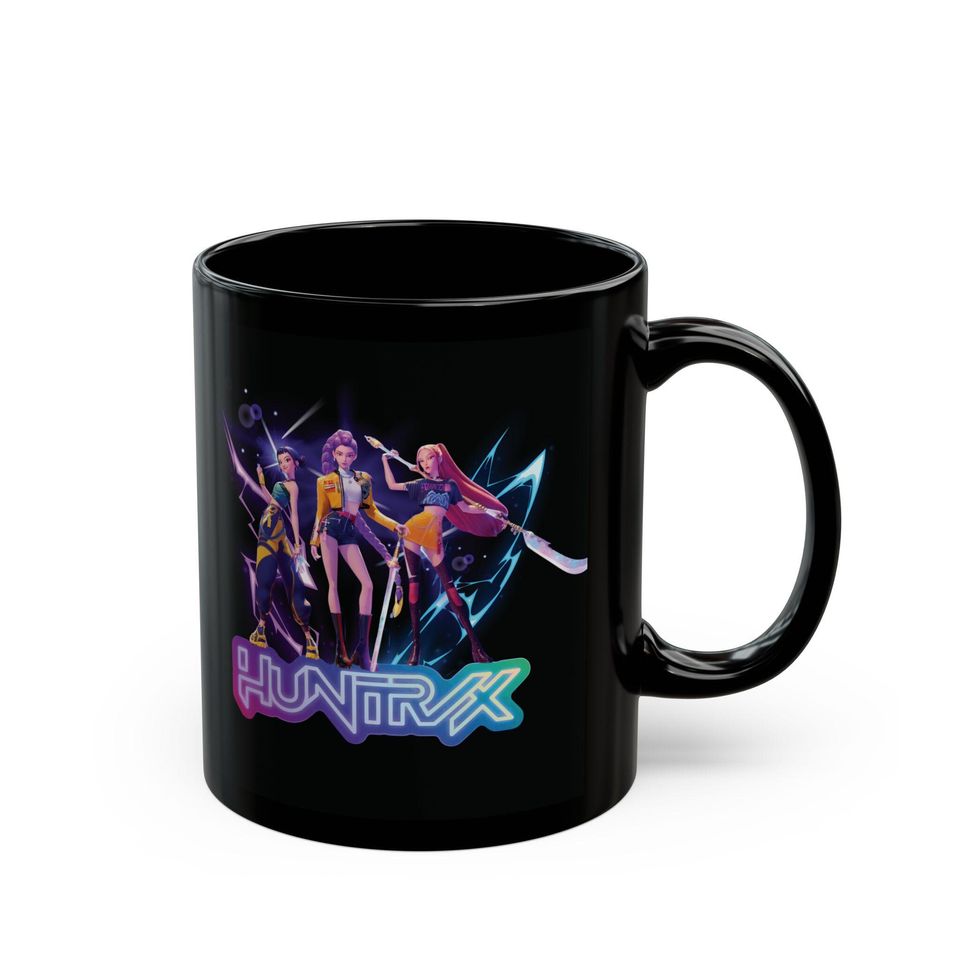 Huntrix Girl KPop Hunters Ceramic Mug, Kpop Idol Group Gift, Coffee Lover Mug