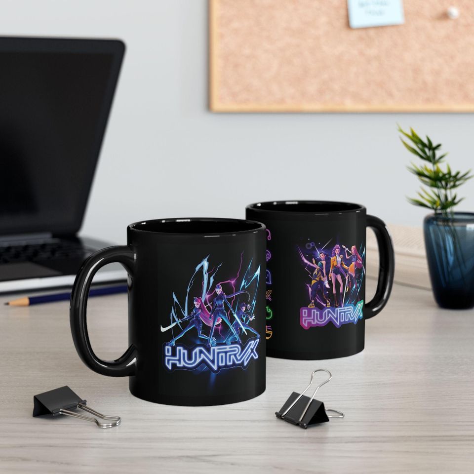Huntrix Girl KPop Hunters Ceramic Mug, Kpop Idol Group Gift, Coffee Lover Mug