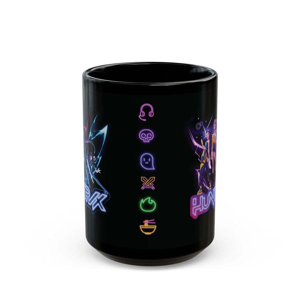 Huntrix Girl KPop Hunters Ceramic Mug, Kpop Idol Group Gift, Coffee Lover Mug